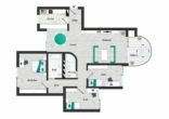 Großzügige 4,5-Zimmer-Wohnung mit ca. 117 m² Wohnfläche, sonnigem Balkon und Tiefgaragenstellplatz - Grundriss
